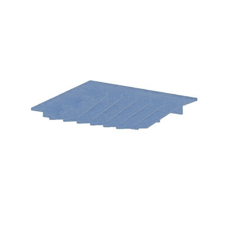 4 x Panel de Techo Acústico Pro.Felt T.3 ~ 1,44 m2 - 7. Blue