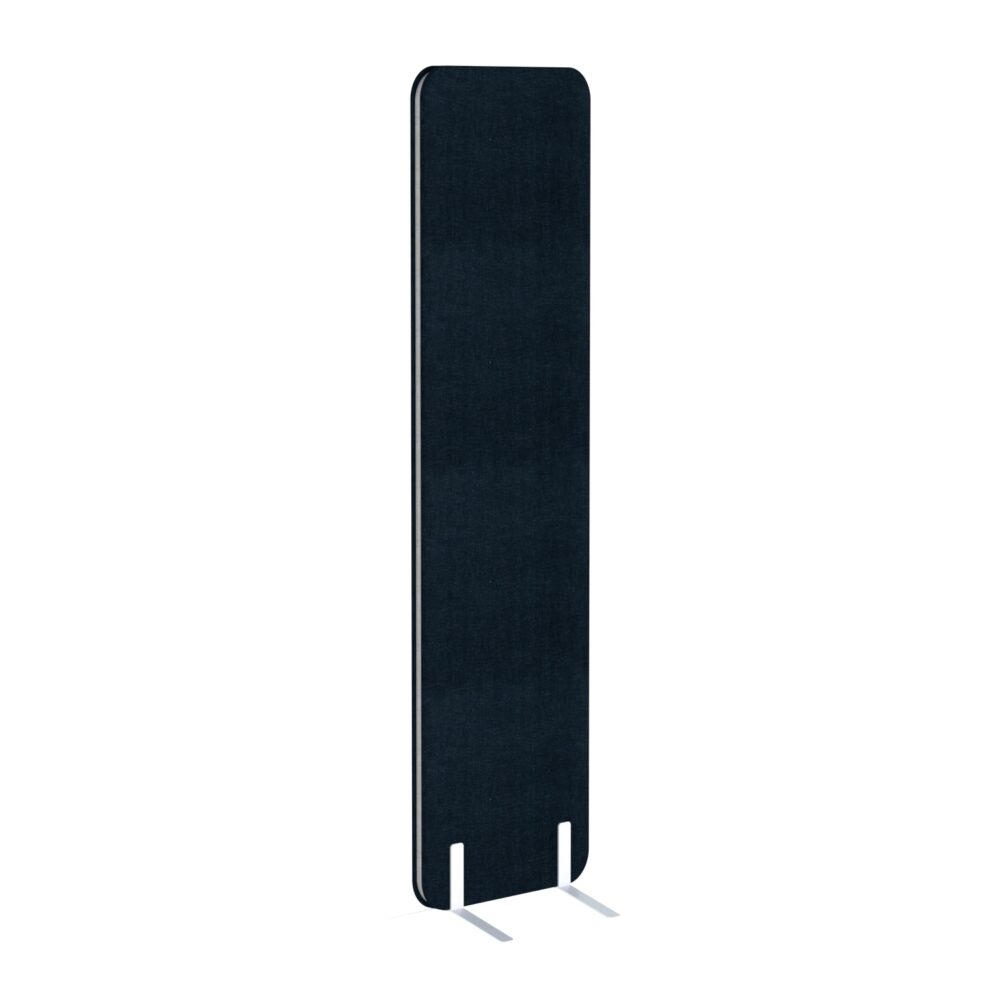 Tabiques Acústicos Pro.Felt W.1 - 14. Black, Pie de acero – Blanco W.L.1