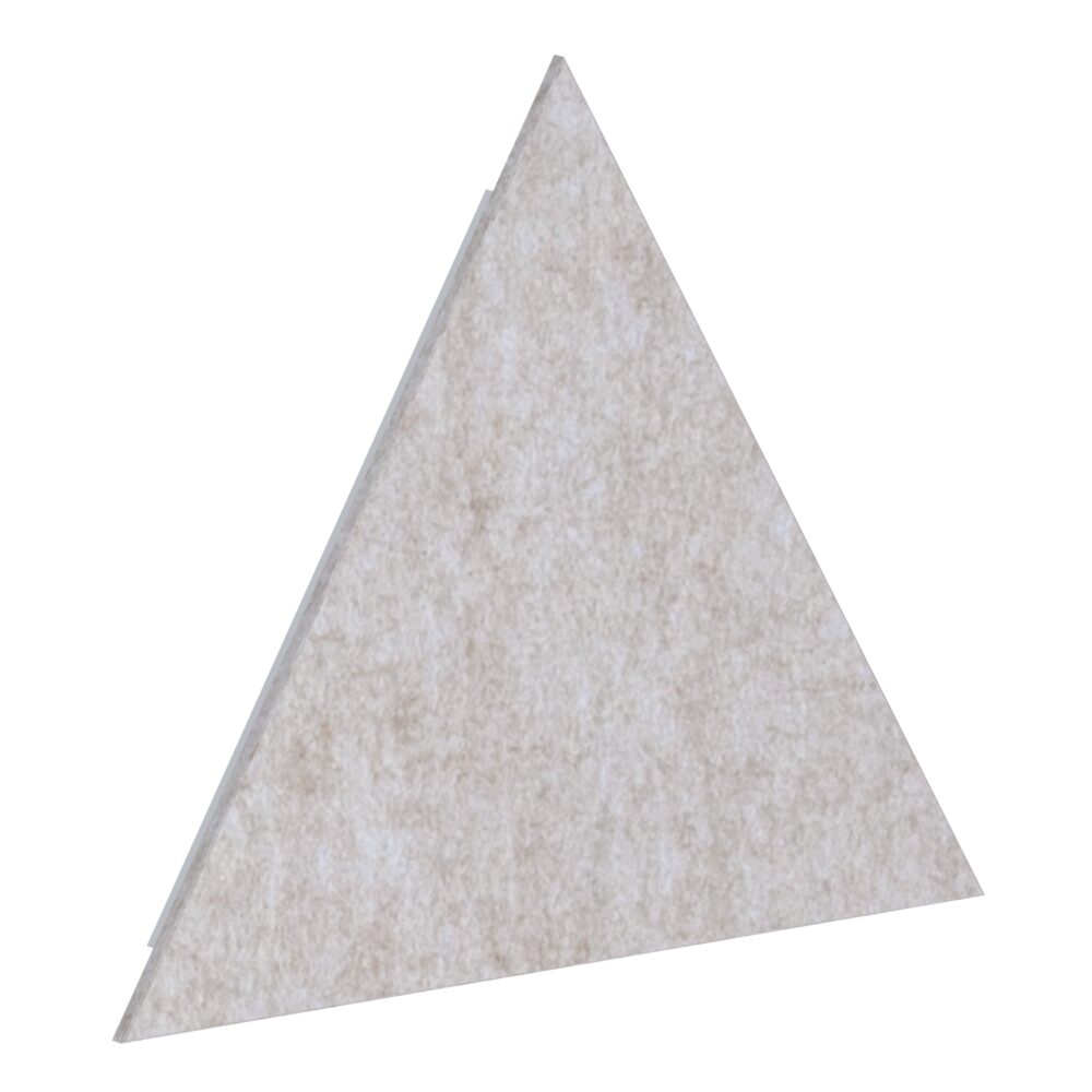 Panel acústico Pro.Felt E.3 Triangle - 3. Light Beige, E.XL.3: 686 mm; H=595 mm