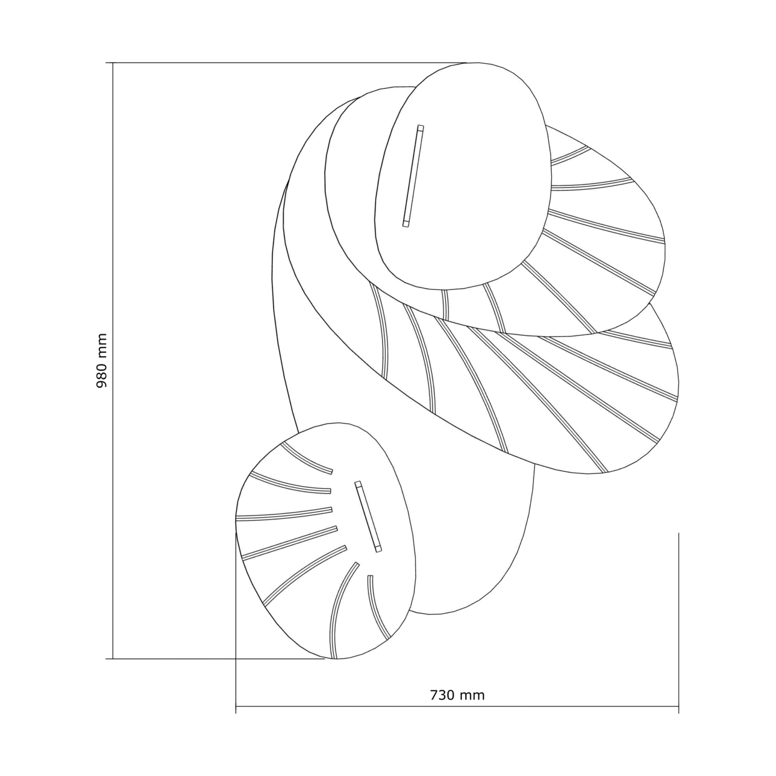 Resonance Bloom — dimensiones del panel acústico