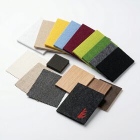 Zestaw próbek materiałów