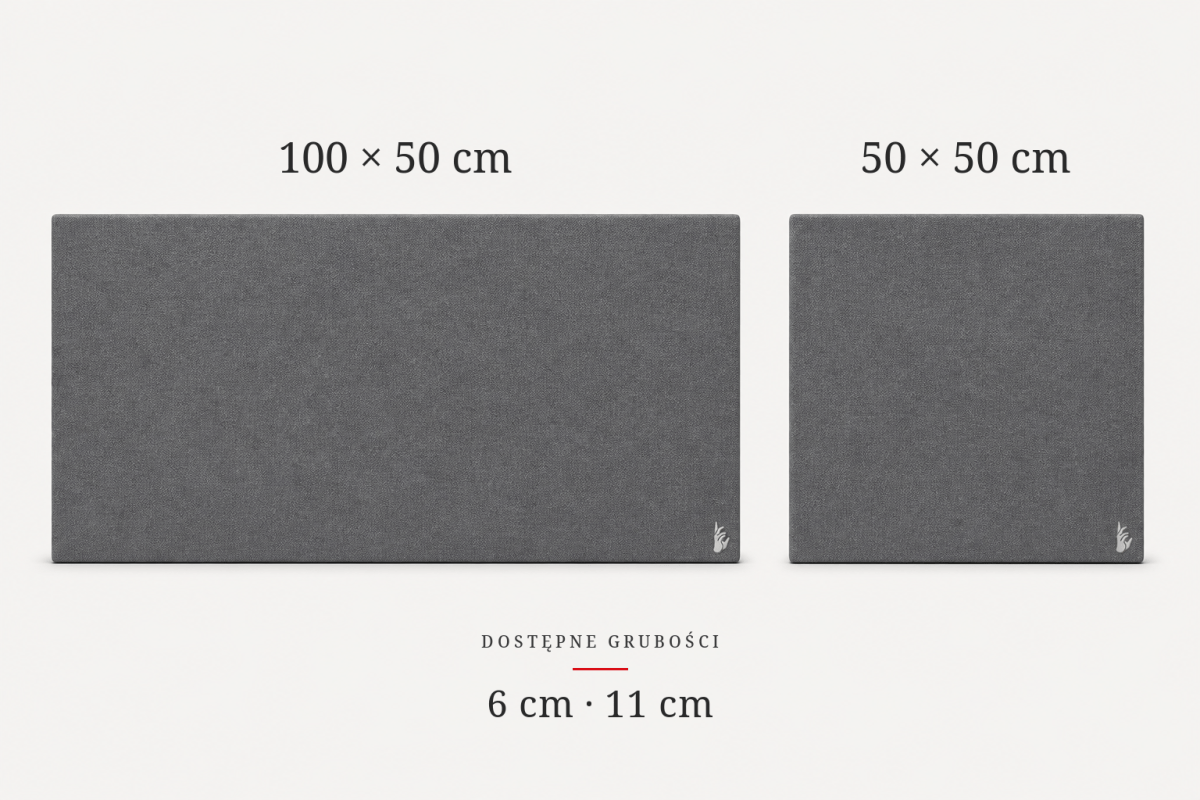 El Absorbente Premium en formatos de 100 × 50 cm y 50 × 50 cm y grosores de 6 cm y 11 cm