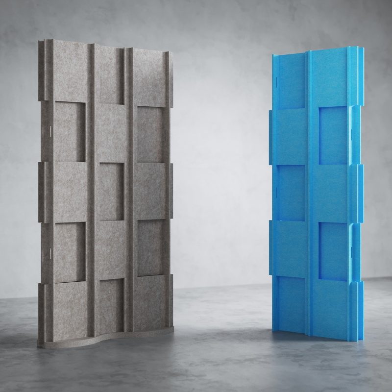 La pared modular S.2 con el panel SE.2 Extension