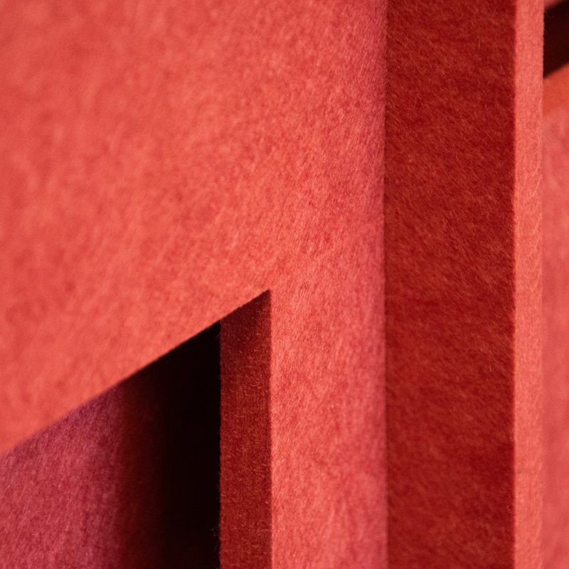 Detalle de la unión y el fieltro Pro.Felt