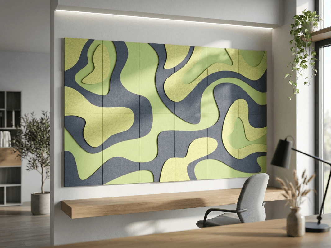 Un solo panel Topo 3D como acento decorativo